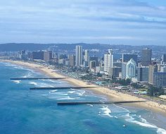 Durban's main beachfront, also known as the Golden Mile.