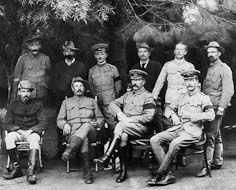 Boer and British participants in the Middleburg peace conference (1901), during the Second Anglo-Boer War