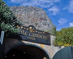 Haute Cabriere's popular cellar near Franschhoek is built into the mountainside.